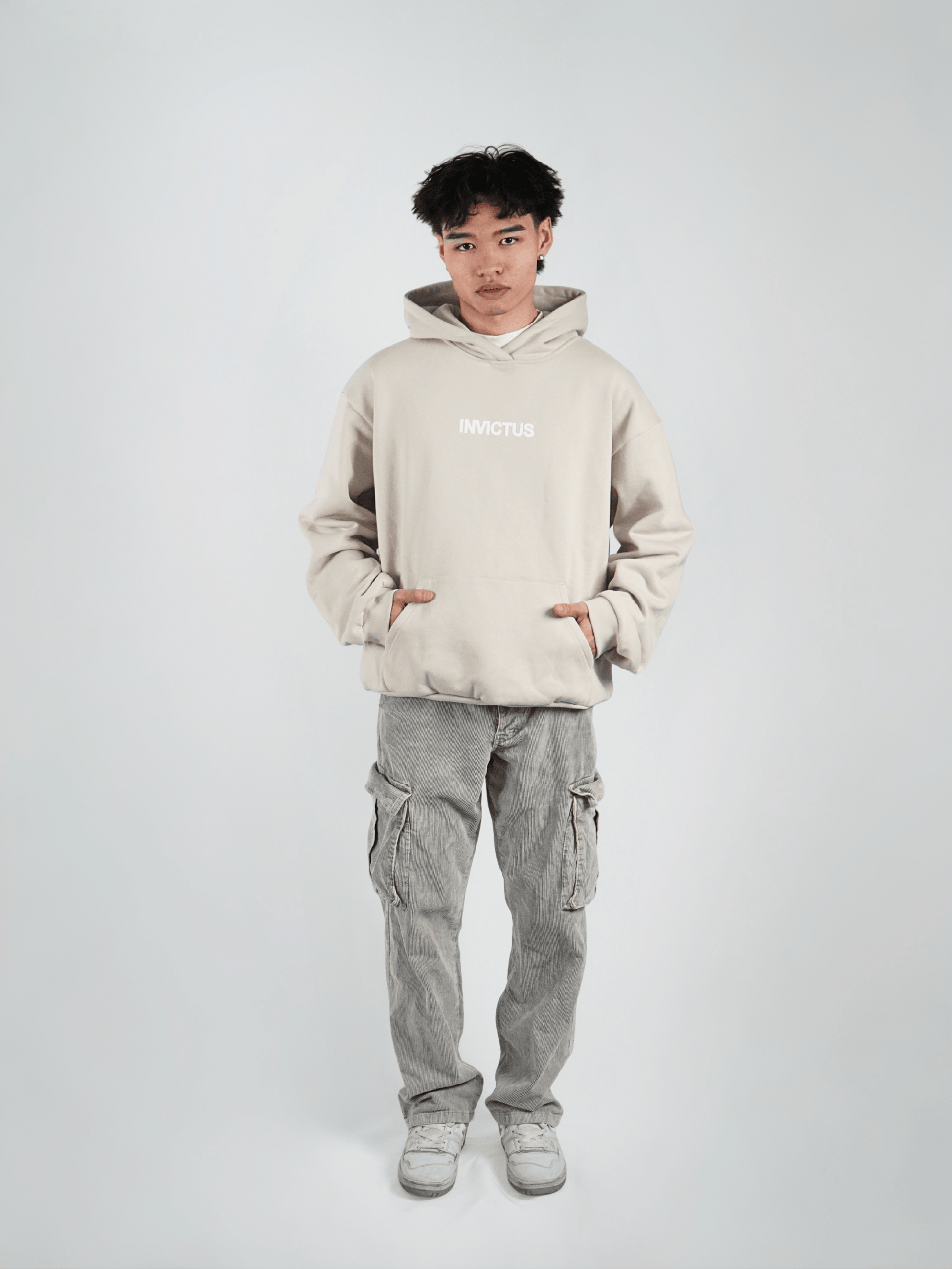 Beige Classic Hoodie