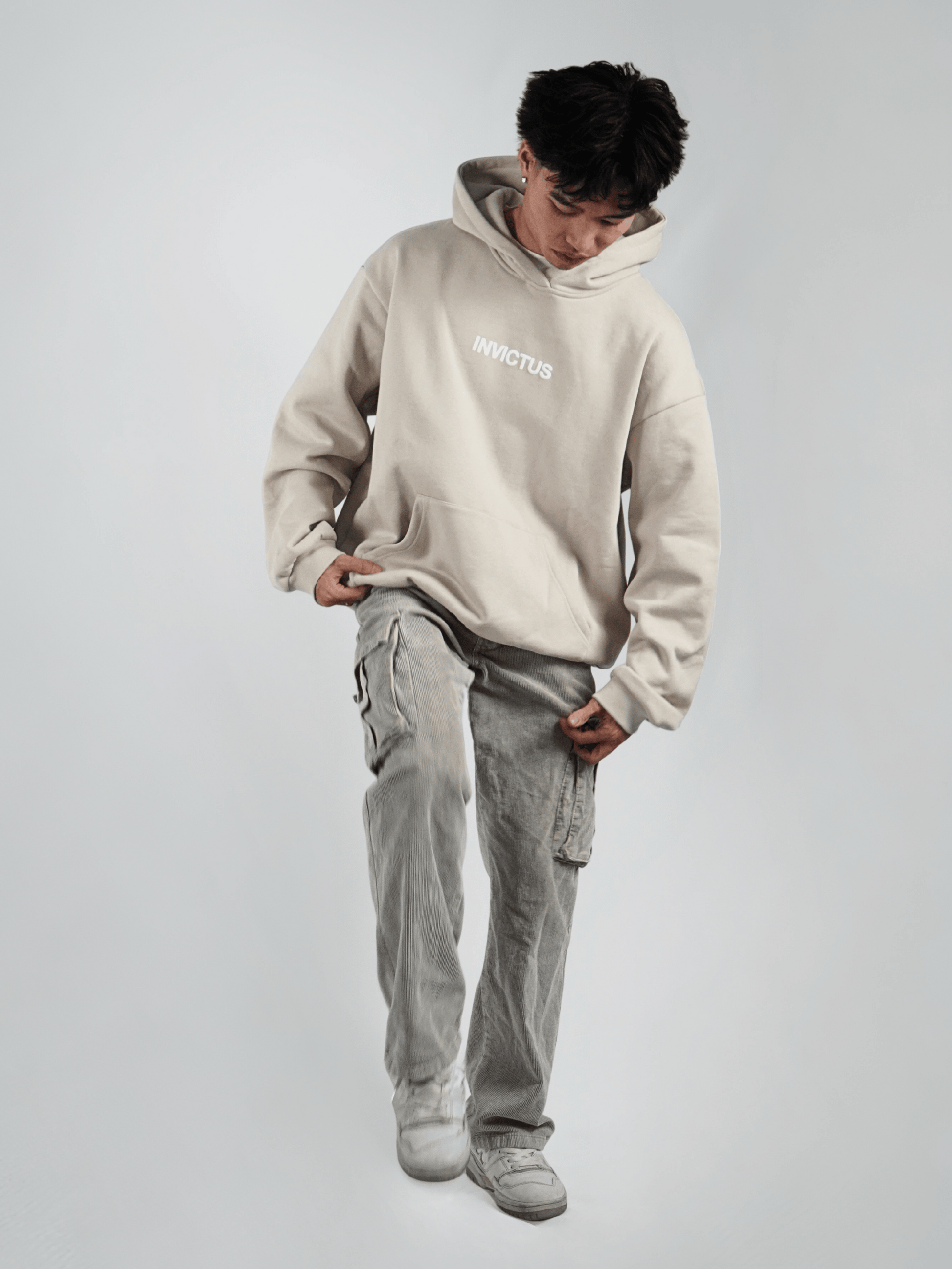 Beige Classic Hoodie