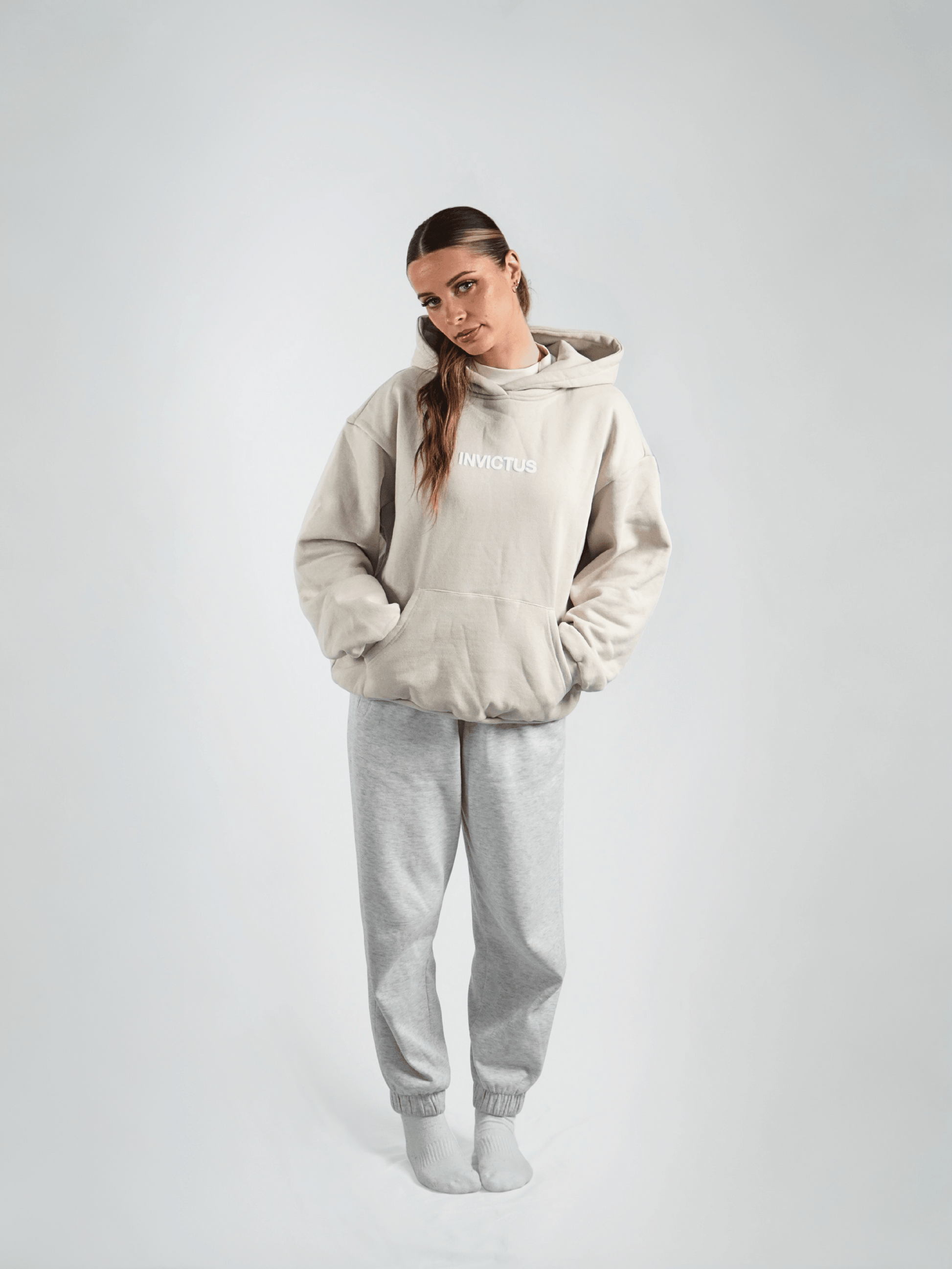 Beige Classic Hoodie